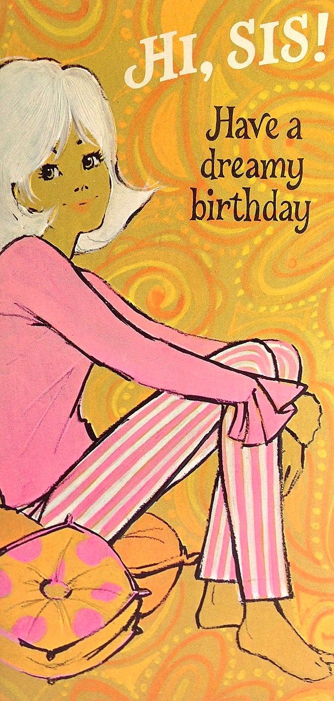 Mod Inspired Birthday Greetings Card