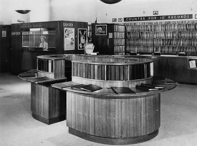 10 inch reccord Department Inside HMV Record Store, London