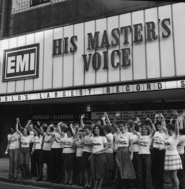 hmv 363 Oxford Street, London - Exterior of store May 1976