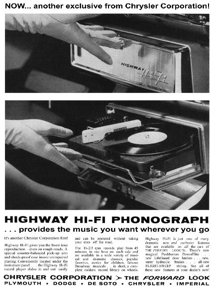 Car record player