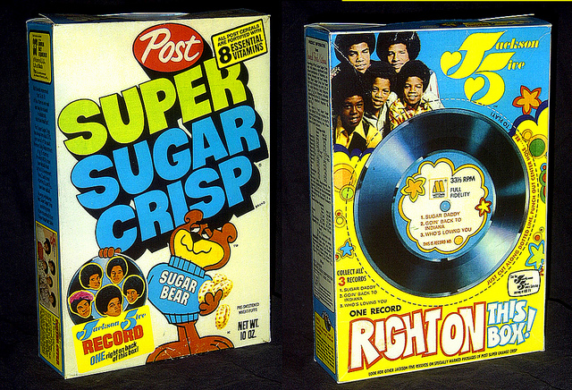 Jackson Five Cereal Box Record
