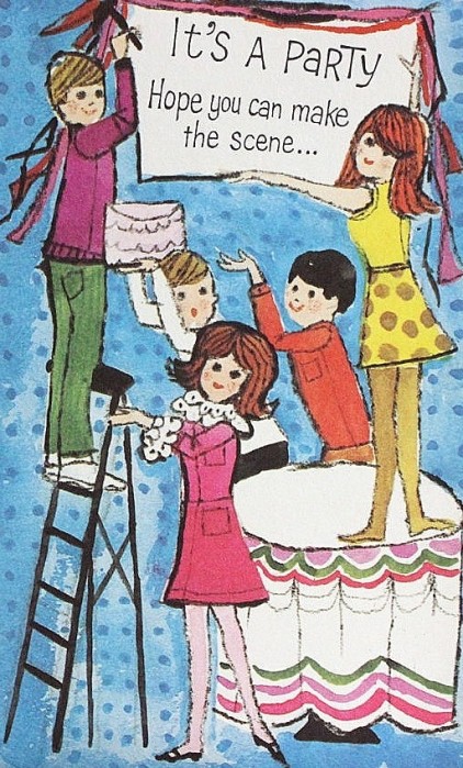1960s Birthday Card